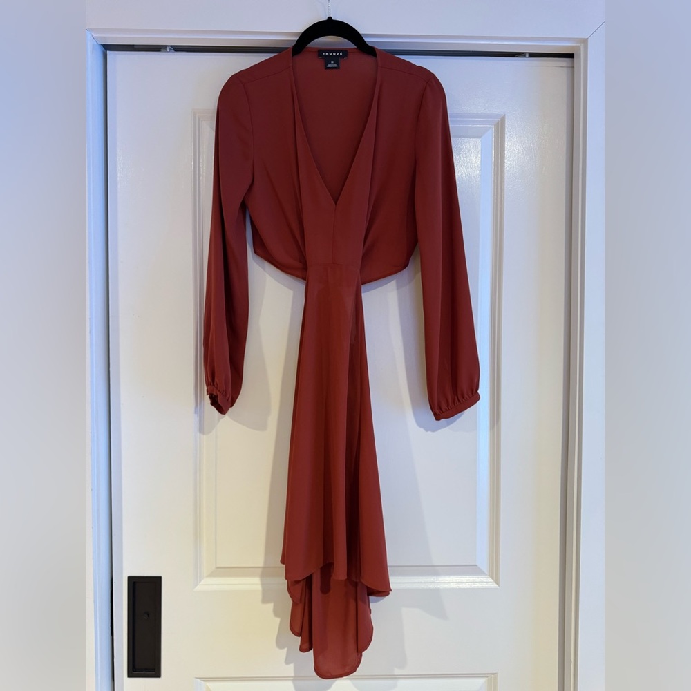 TROUVÉ RUST COLOR DRESS - Picture 7 of 9